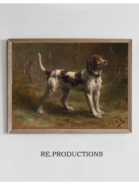Re.productions Постер A Limier Briquet Hound - Rosa Bonheur