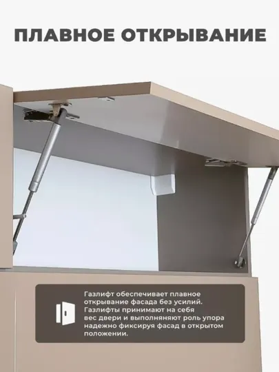 Газлифт мебельный доводчик двери, 1 шт, 50н.60н.80н.100н - Фурнитура для мебели