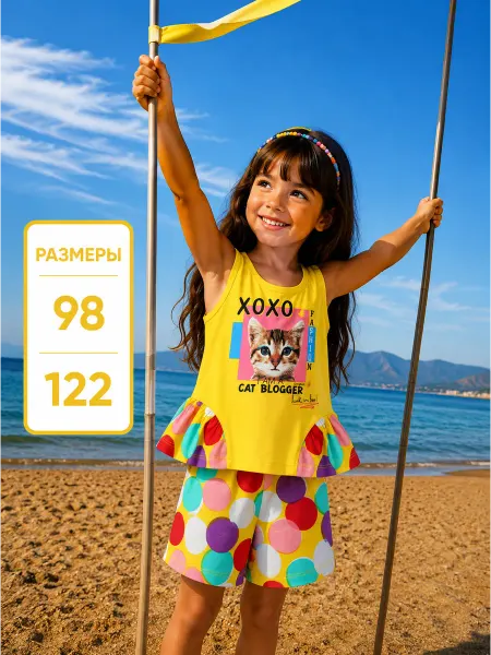 Bonito kids Костюм летний детский топ и лосины