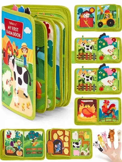 Usborne «Моя первая книга о ферме» (busy book) — развивающая книга для детей.