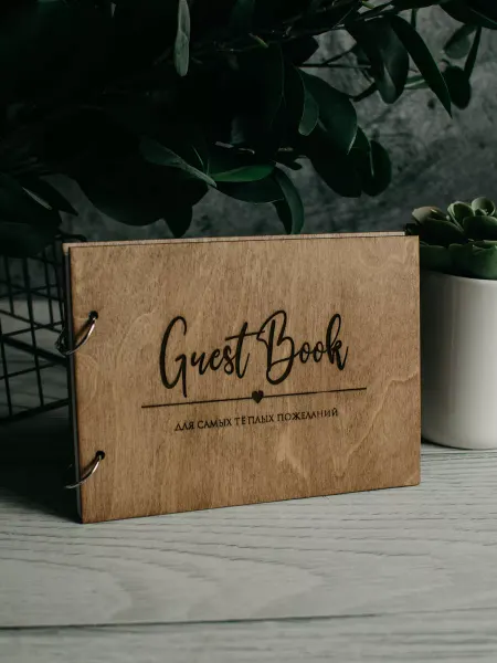 Kanwood Книга пожеланий на свадьбу Guest Book