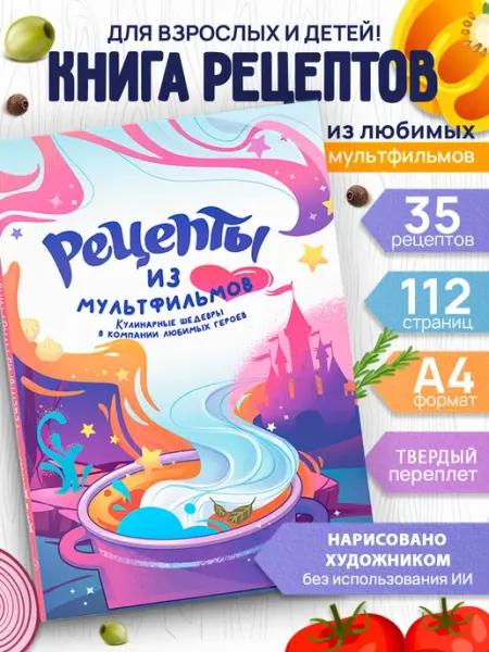 True Books Space Книга Рецепты из мультфильмов