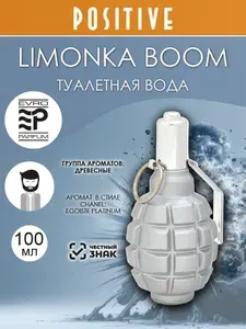 EVRO PARFUM Туалетная вода мужская LIMONKA BOOM, древесный аромат 100 мл