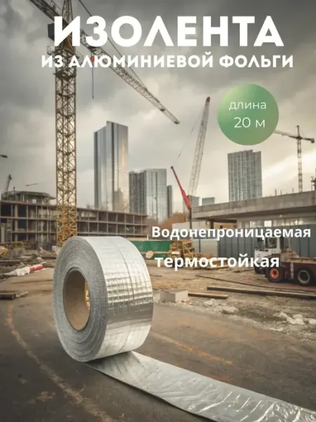 Aidovski Изолента для теплоизоляции водонепроницаемая из алюминия