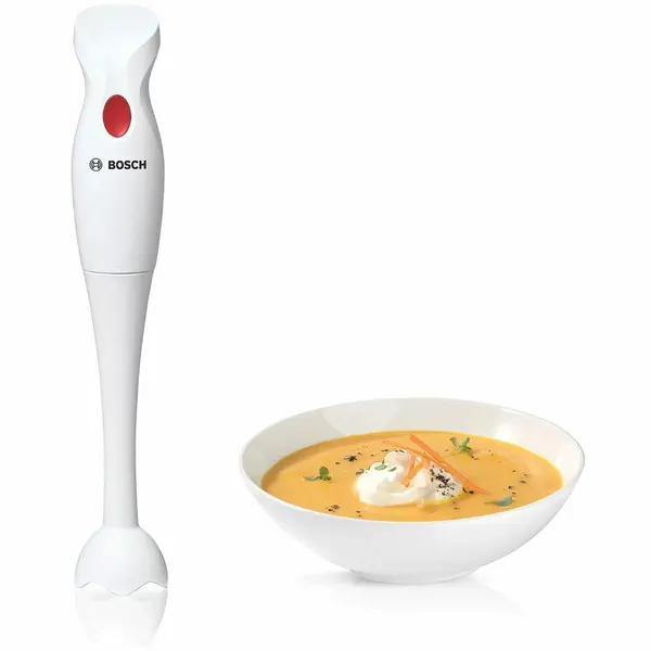 Блендер погружной Bosch MSMP1000, 350Вт, 1 скорость, 1 насадка, белый (MSMP1000), 4 уп.