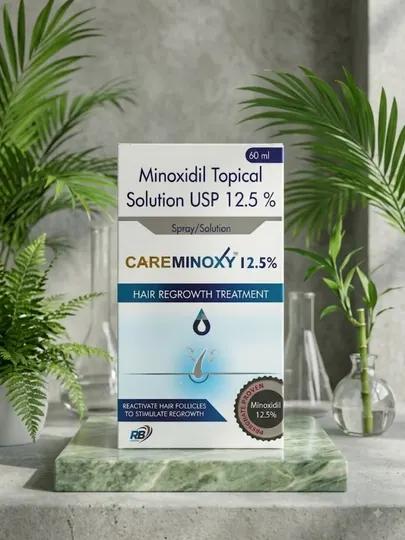 Миноксидил 12.5% Careminoxy спрей-лосьон для интенсивного роста волос и бороды, 60 мл - Для бороды и усов