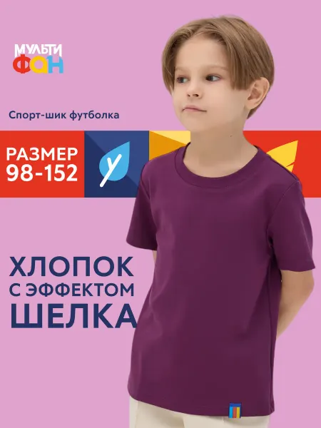 МУЛЬТИФАН Детская футболка "Лэйк" Итальянская Слива