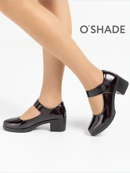 O`SHADE Туфли бордовые женские лакированные