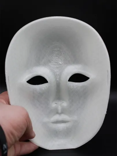 Маска светящаяся в темноте 3D-печать. Фосфорная пластиковая маска на лицо Хеллоуин - Карнавальные товары
