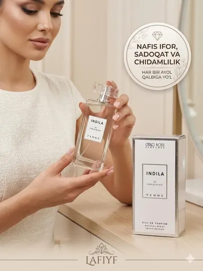 Carlo Bossi Indila Femme: Женская парфюмерная вода с нежным шлейфом (100 мл)