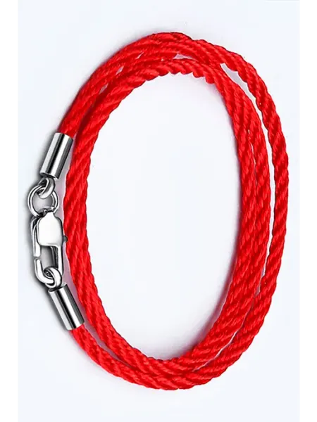 Optimum jewelry Шнурок веревочка для крестика на шею с карабином