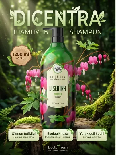 Шампунь Doctor Fresh "Botanic Terrace", для всех типов, освежающий, 1200 мл