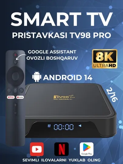 Смарт ТВ бокс приставка для телевизора, smart tv box, интернет приставка, для телевизора