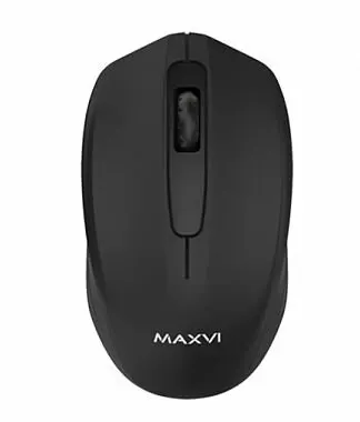 Мышь беспроводная Maxvi MWS-05 черный, USB, кнопок: 3, оптическая, колесо прокрутки