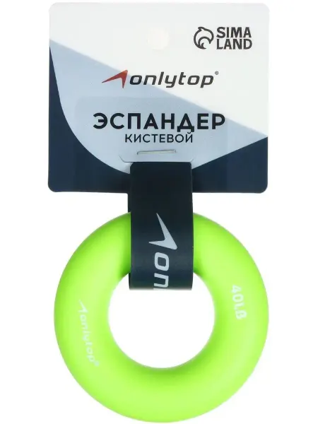 ONLITOP Эспандер кистевой, ручной круглый тренажер, бублик, зелёный