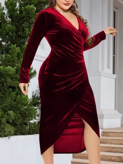 Платье женское бархатное футляр - EllyFashion - Женские платья и сарафаны