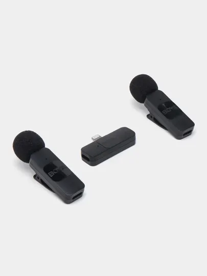 Ультракомпактный двойной беспроводной микрофон BOYA BY-V2, петличка для iPhone