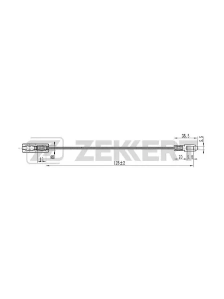 Zekkert Трос стояночного тормоза лев. прав. Opel Vectra B 95-