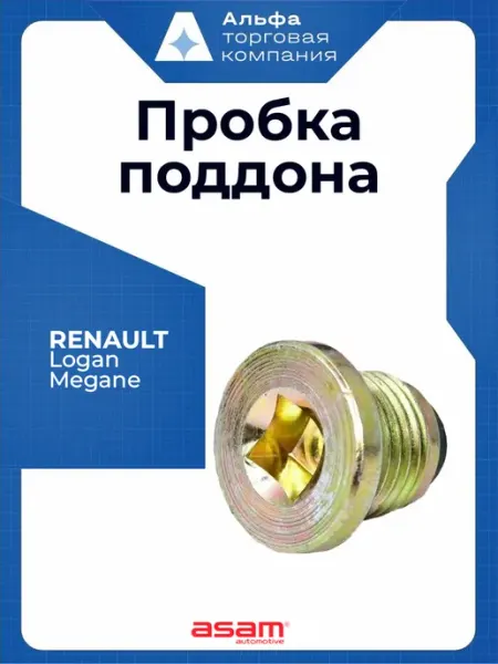 ASAM Пробка резьбовая магнитная Renault Logan