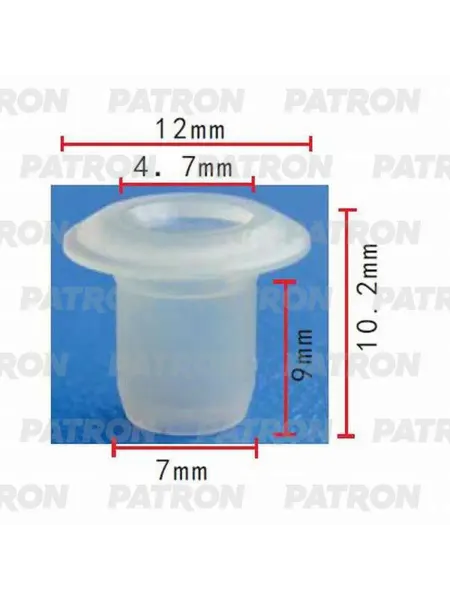 PATRON Втулка пластиковая, 10 шт для БМВ, Мерседес P370240