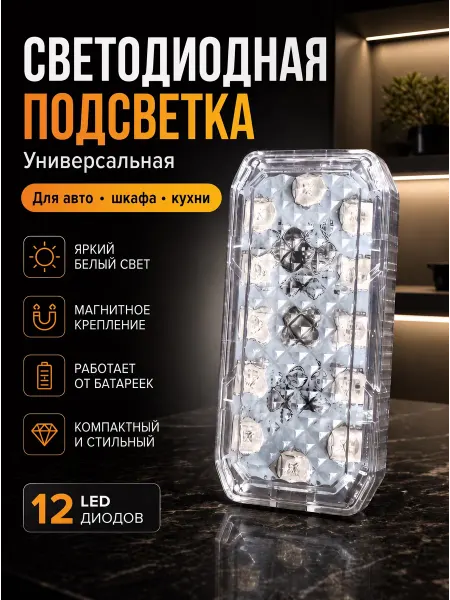 Вилюкс Светодиодная LED подсветка в авто, шкаф, кухню