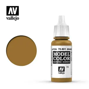 Акриловая краска Vallejo Model Color Metallic - Brass 17 мл.
