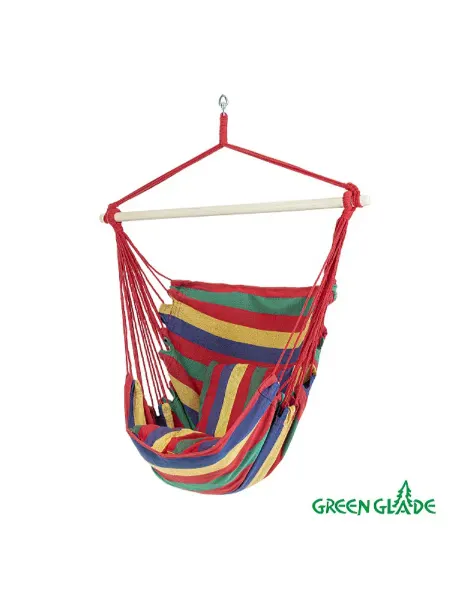 Green Glade Кресло качель уличное плетеное с креплением для сада и дачи