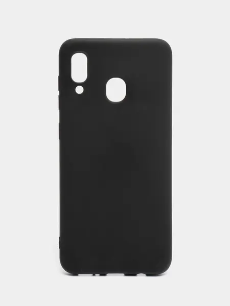 Чехол-накладка для Samsung Galaxy A20S черный Premium TPU 1.2mm