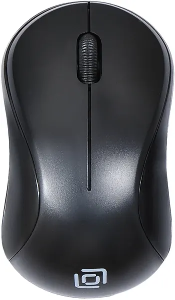 Мышь Оклик 605SW черный оптическая (1200dpi) беспроводная USB для ноутбука (3but)