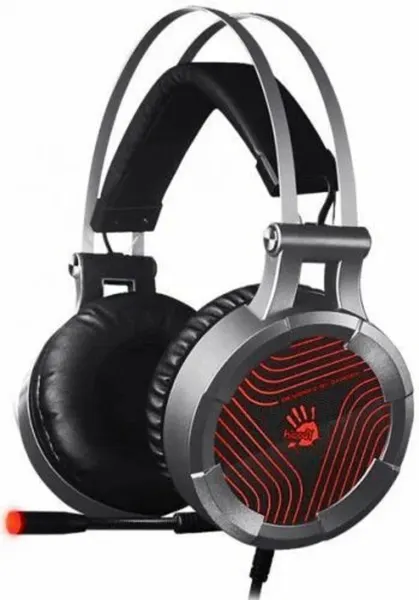 Гарнитура A4Tech Bloody G530, черный/серый, кабель 1.8 м, подсветка микрофона