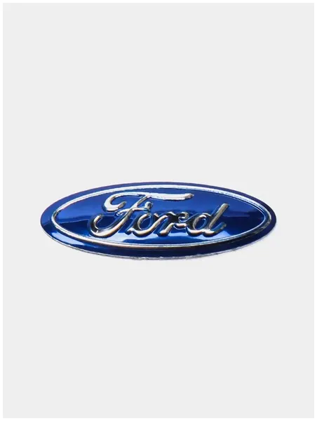 Эмблема Ford на ключ зажигания, алюминий, овальная, 21 х 7.5 мм