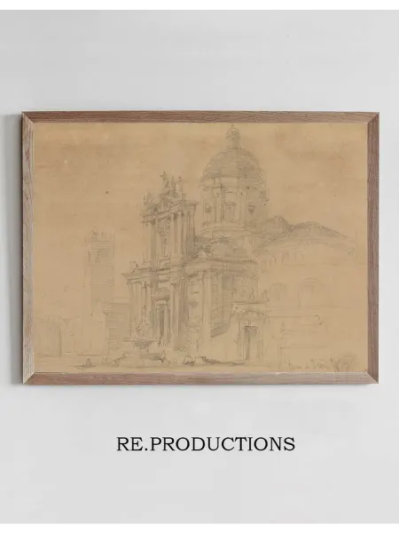 Re.productions Постер The Duomo at Brescia - David Roberts