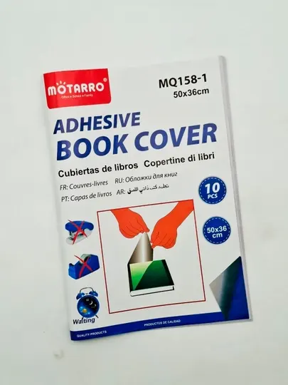 MOTARRO самоклеящаяся обложка для книг и учебников, 50×36 см, наборе 10 шт, прозрачная - Пленки для ламинирования