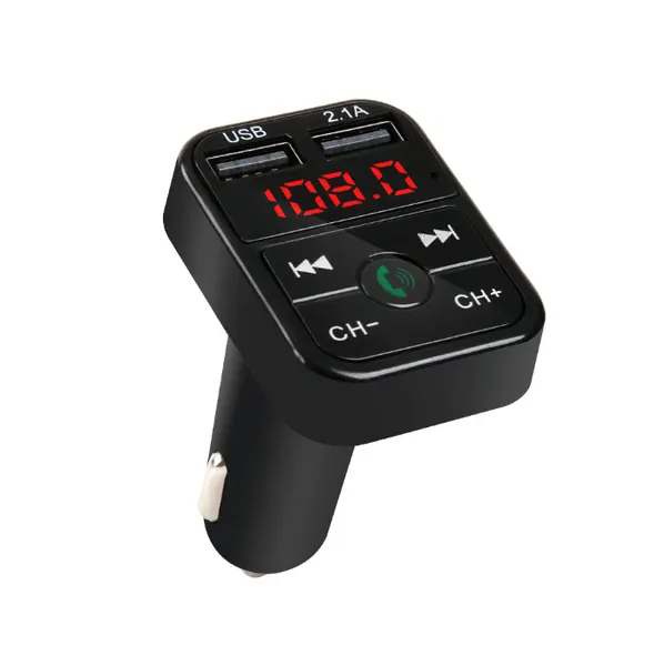 Автомобильное зарядное устройство с двумя USB-портами MyPads TX-156935 Bluetooth FM-Трансмиттер с поддержкой беспроводной связи Hands-free с воспро.