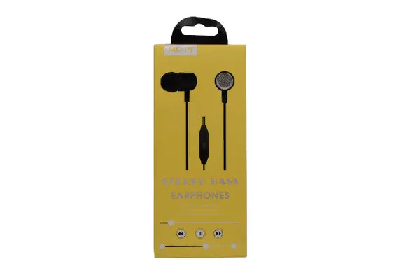 Проводные стерео наушники ML-19 Stereo Bass Earphones (черные)