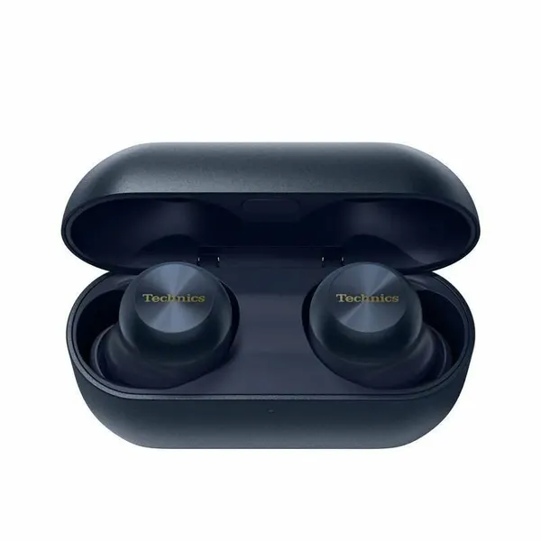 PanasonicНаушники беспроводные с микрофоном Technics EAH-AZ100, Bluetooth, USB Type-C, темно-синий
