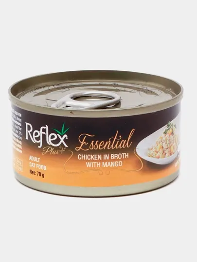 Влажный корм для кошек Reflex Chiсken In Broth With Mango, Курица с манго