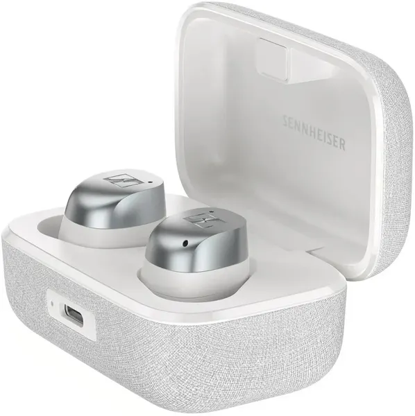 Наушники беспороводный Sennheiser True Wireless 4 серебристый/белый в