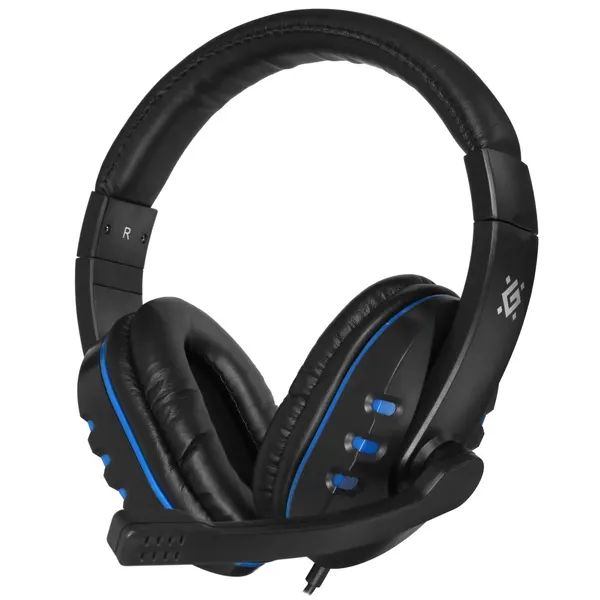 Проводные наушники DEFENDER (64118) WARHEAD G-160 черный/синий