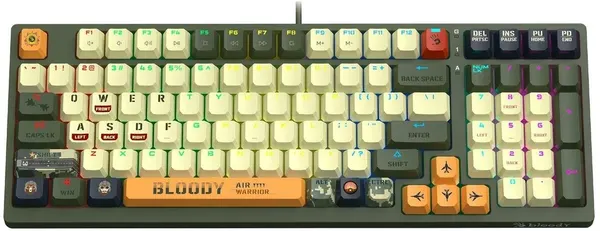 Клавиатура A4Tech Bloody S98 Aviator, механическая, RGB-подсветка