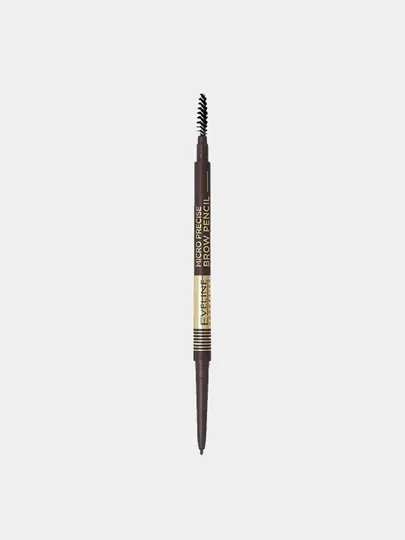 Карандаш для бровей Eveline Micro Precise Brow Pencil, серо-коричневый