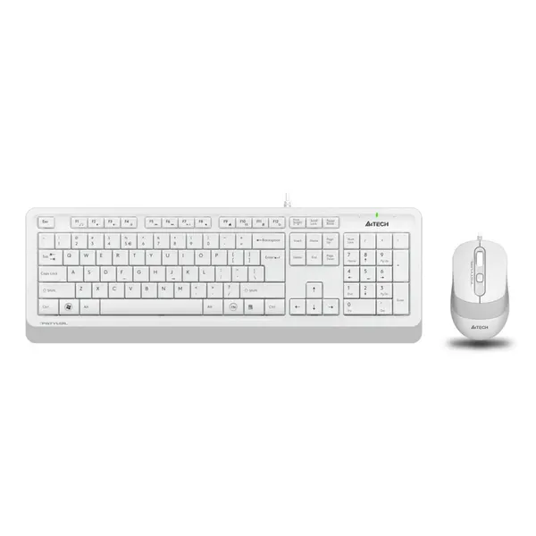 Комплект клавиатуры A4TECH и мыши Fstyler F1010 белый/серый