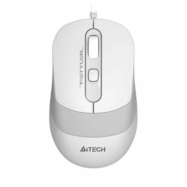 Мышь компьютерная A4Tech Fstyler FM10S белый/серый 1600dpi/USB/4but