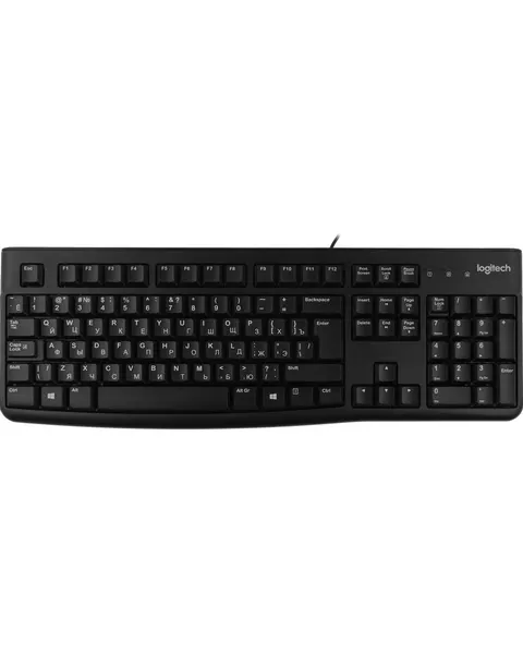 Клавиатура Logitech K120, проводная, русская раскладка, пластик
