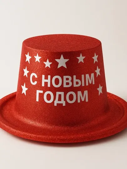 Яркая новогодняя шапка, универсальный размер - Новогодние товары