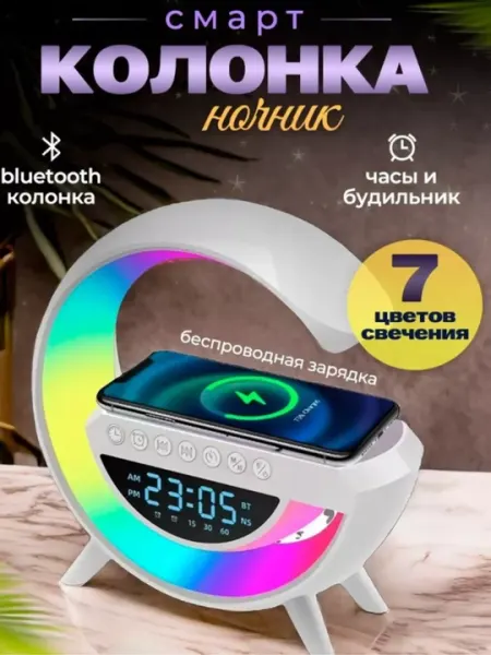 BT-3401 — это беспроводной светодиодной подсветкой, часами и функцией беспроводного подключения
