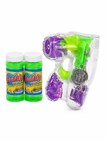 Игрушка для мыльных пузырей, Bubble пистолет, набор с жидкостью для пузырей