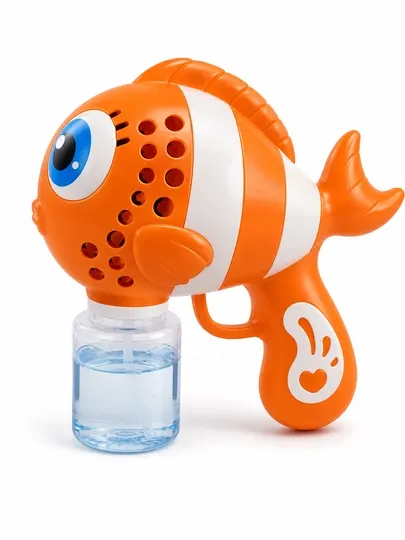 Электрическая игрушка для мыльных пузырей в форме рыбки, Fish Bubble Gun
