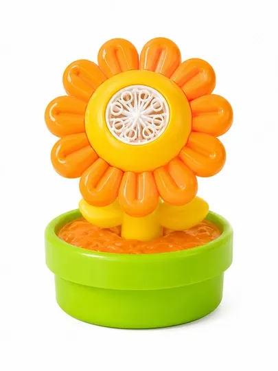 Мыльные пузыри, автомат, в форме цветка, Plants Bubble Machine, игрушка для детей