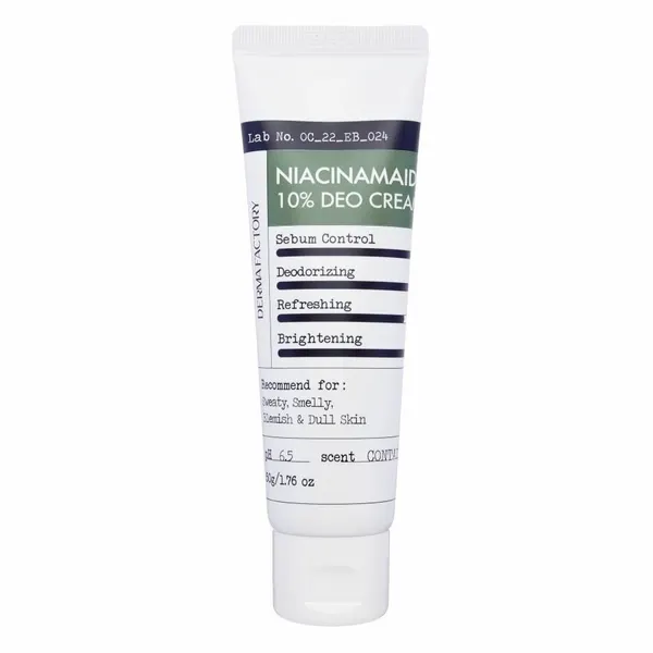 Крем-дезодорант Derma Factory Niacinamaid 10% Deo Cream для тела с ниацинамидом, 50 мл